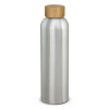 Bamboo Lid Aluminium Bottles Silver